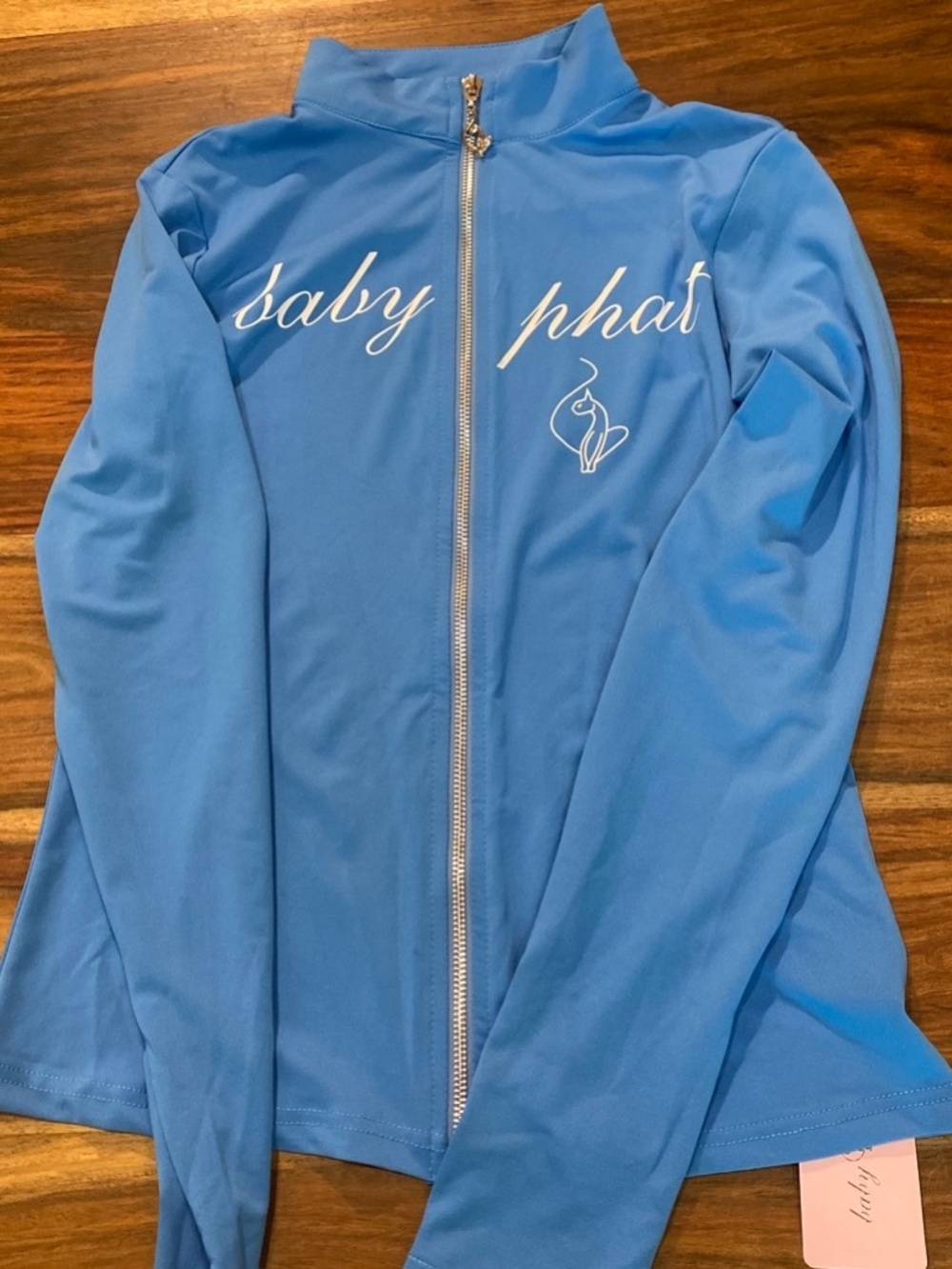 Baby Phat blue zipper jacket. NWT. Size L